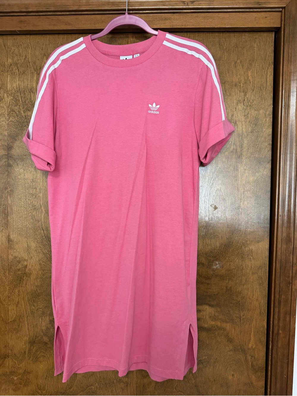 adidas Pink Trefoil Crewneck Tee